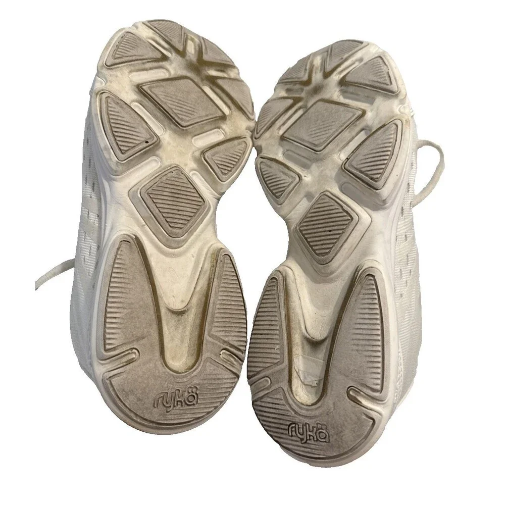 Ryka Devotion Plus 3 White Walking Sneakers Womens Shoes 8M Arch Support Re-Zorb
